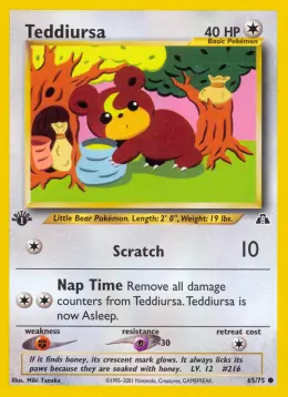 Teddiursa card