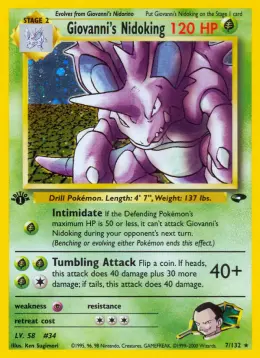 Giovanni's Nidoking card