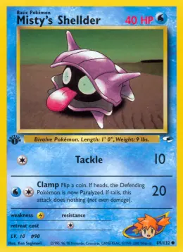 Misty's Shellder card
