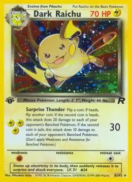 Dark Raichu card