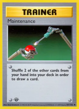 Maintenance card