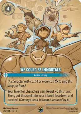 We Could Be Immortals card