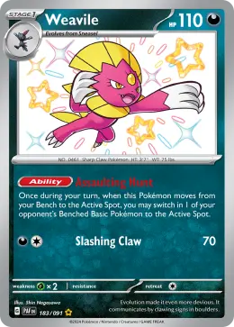 Weavile card