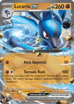 Lucario ex card