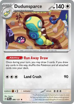 Dudunsparce card