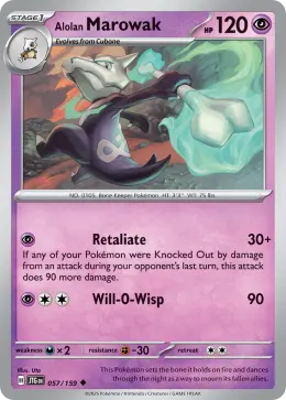 Alolan Marowak card