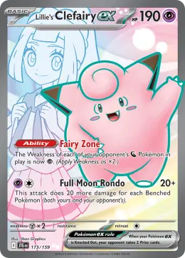 Lillie's Clefairy ex card