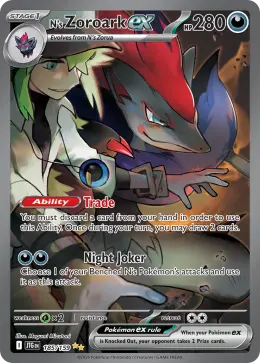 N's Zoroark ex card