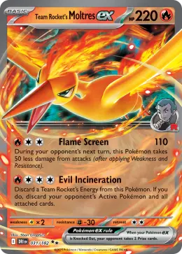 Team Rocket's Moltres ex card