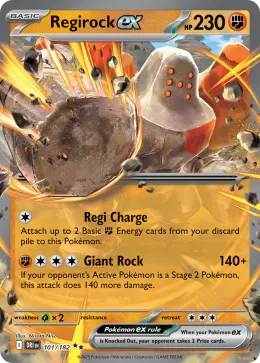 Regirock ex card