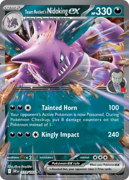Team Rocket's Nidoking ex card
