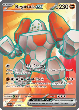 Regirock ex card