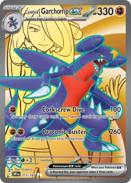 Cynthia's Garchomp ex card