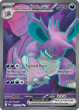 Team Rocket's Nidoking ex card