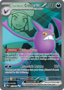 Team Rocket's Crobat ex card