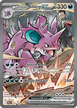 Team Rocket's Nidoking ex card