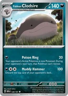 Paldean Clodsire card