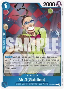 Mr.3(Galdino) card