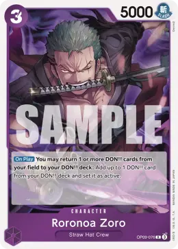 Roronoa Zoro card