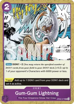 Gum-Gum Lightning card