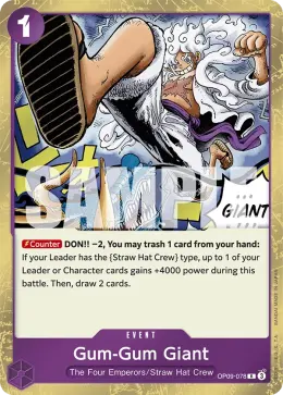 Gum-Gum Giant card