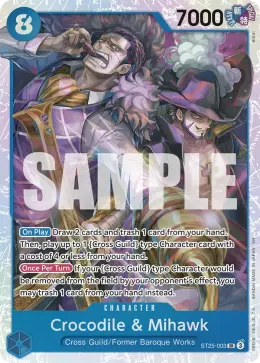 Crocodile & Mihawk card