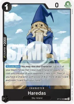 Haredas card