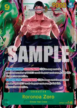 Roronoa Zoro card