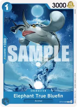 Elephant True Bluefin card
