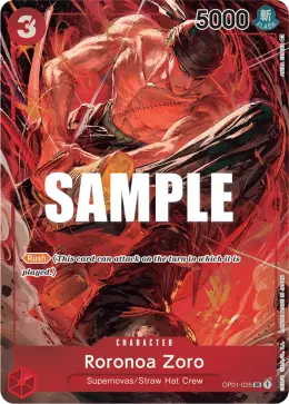 Roronoa Zoro card