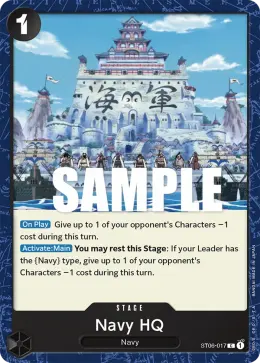 Navy HQ card