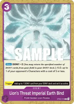Lion's Threat Imperial Earth Bind card