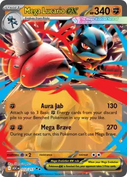 Mega Lucario ex card