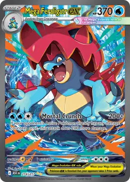 Mega Feraligatr ex card