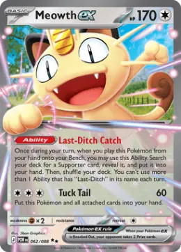 Meowth ex card