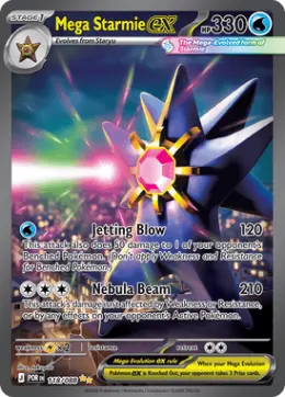 Mega Starmie ex card