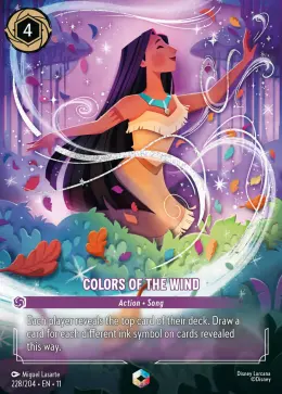 Colors of the Wind card