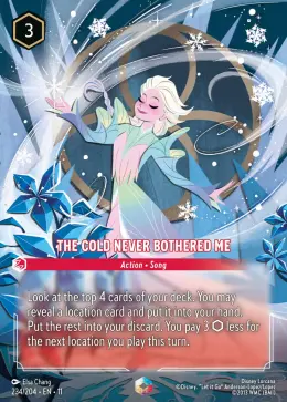 The Cold Never Bothered Me card