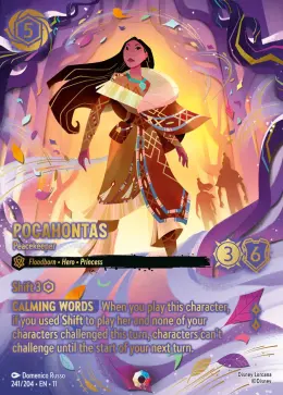Pocahontas card