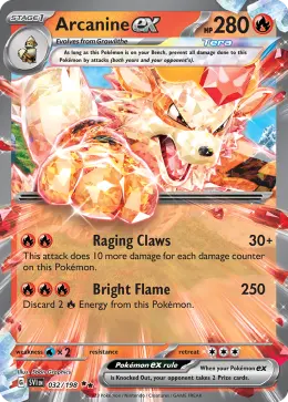 Arcanine ex card