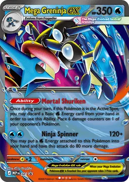 Mega Greninja ex card