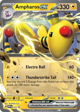 Ampharos ex card