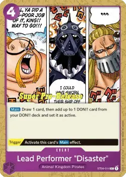 Lead Performer "Disaster" card