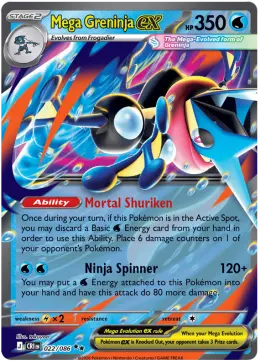 Mega Greninja ex card