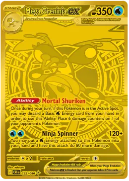 Mega Greninja ex card