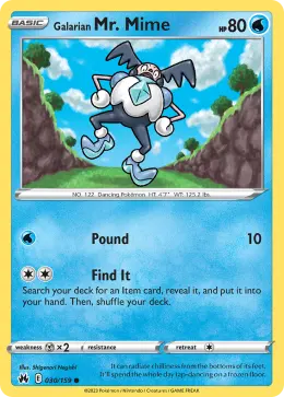 Galarian Mr. Mime card