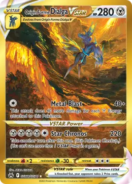 Origin Forme Dialga VSTAR card