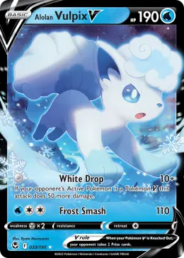 Alolan Vulpix V card