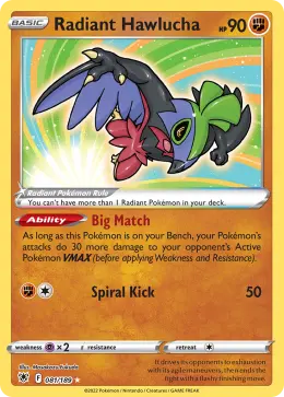 Radiant Hawlucha card