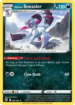 Hisuian Sneasler card